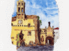 Sorrento, antica Piazza del Castello - Carte da gioco Penisola Sorrentina