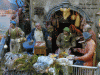 Scena della locanda nel presepe napoletano a Sorrento