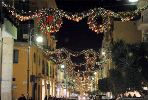 Shopping natalizio sul corso italia di Sorrento