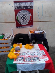 Casapound e le arance di Sorrento